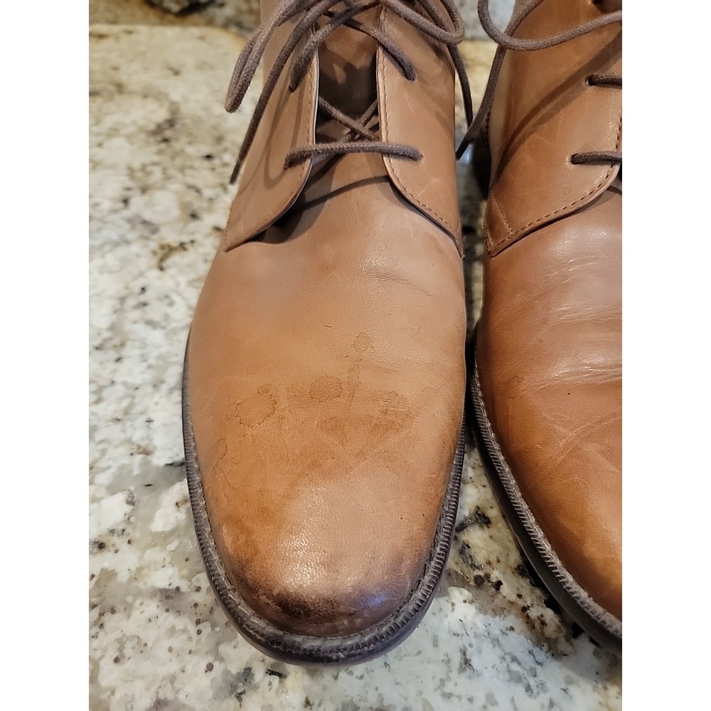 Florsheim Montinaro Brown Leather Plain Toe Chukka Boots 11739-257 Men Sz 12D - Picture 4 of 11